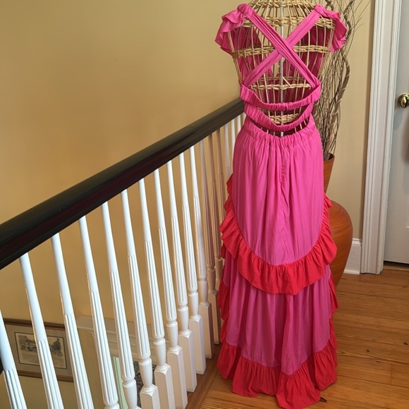 Do+Be pink and red beautiful dress - Picture 8 of 12